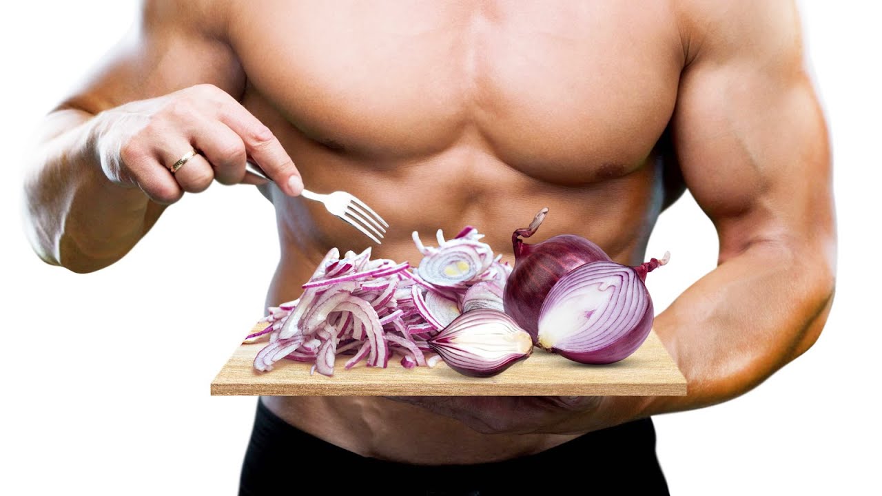 onions on man